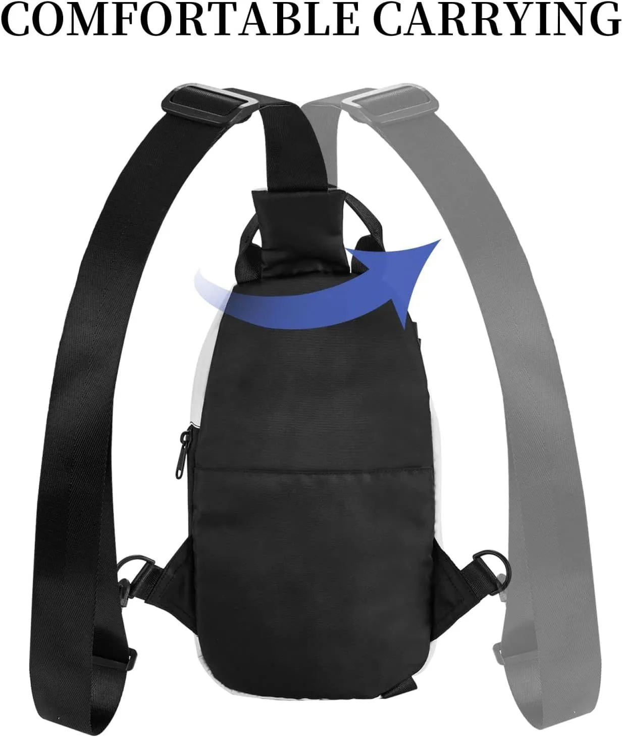 Sling Bag Crossbody Backpack for Men Women Stream stones Chest Bag Crossbody Bag for Travel Sport Running