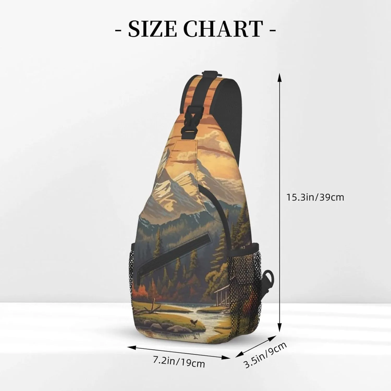 Sling Bag for Women Men Great Outdoors Cross Chest Bag Diagonally Casual Fashion Travel Hiking Daypack