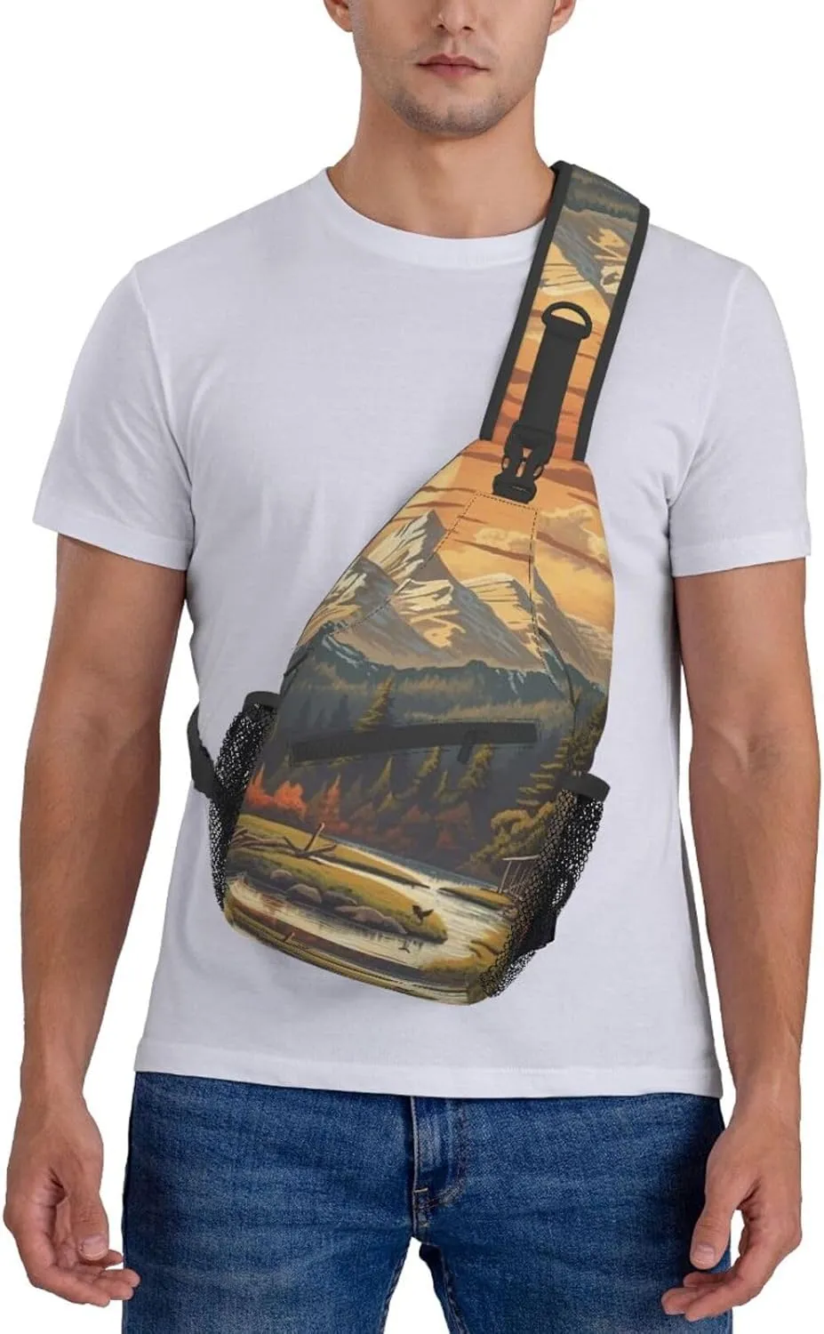Sling Bag for Women Men Great Outdoors Cross Chest Bag Diagonally Casual Fashion Travel Hiking Daypack