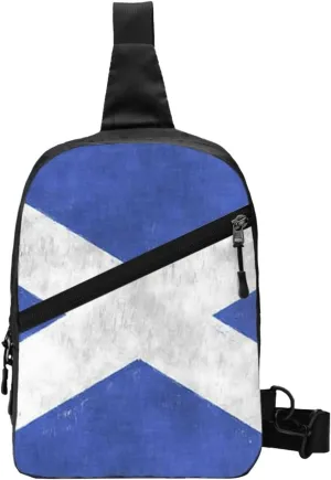 Small Crossbody Sling Backpack Anti Theft Backpack For Traveling Chest Scottish Shoulder Bag For Men Women