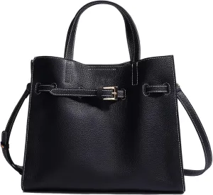 Small Tote Bag Genuine Leather Tote Bag for Women Work Tote Purse Leather Purses for Women Satchel Bag Top-Handle Bags