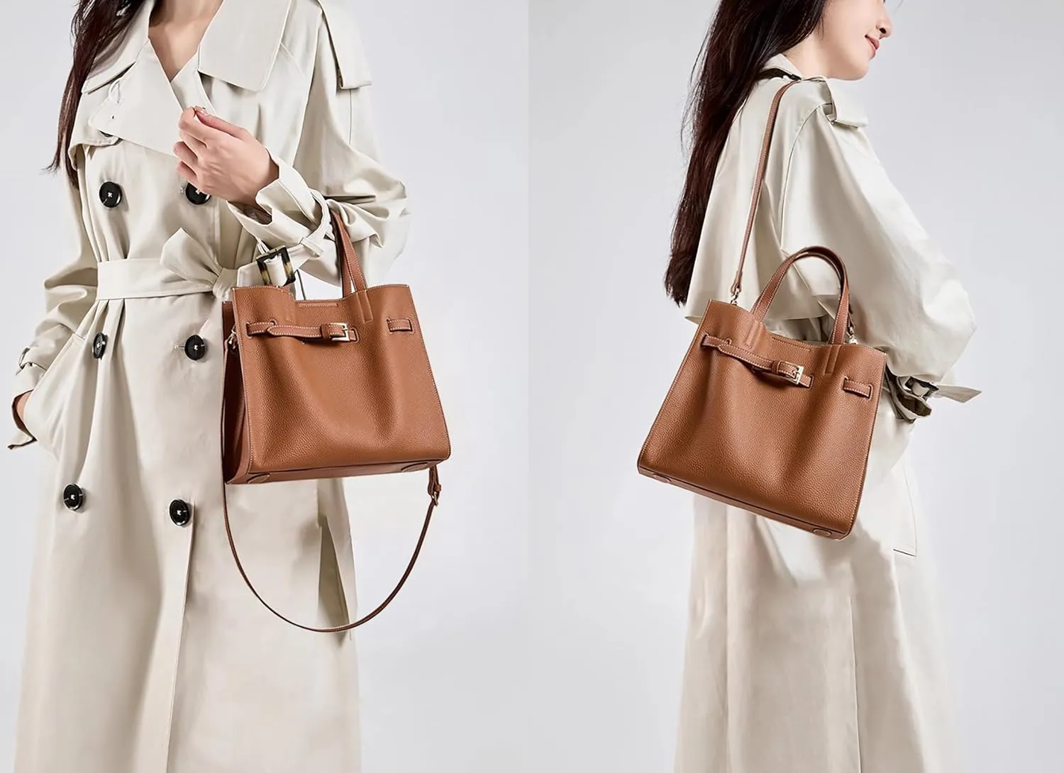 Small Tote Bag Genuine Leather Tote Bag for Women Work Tote Purse Leather Purses for Women Satchel Bag Top-Handle Bags