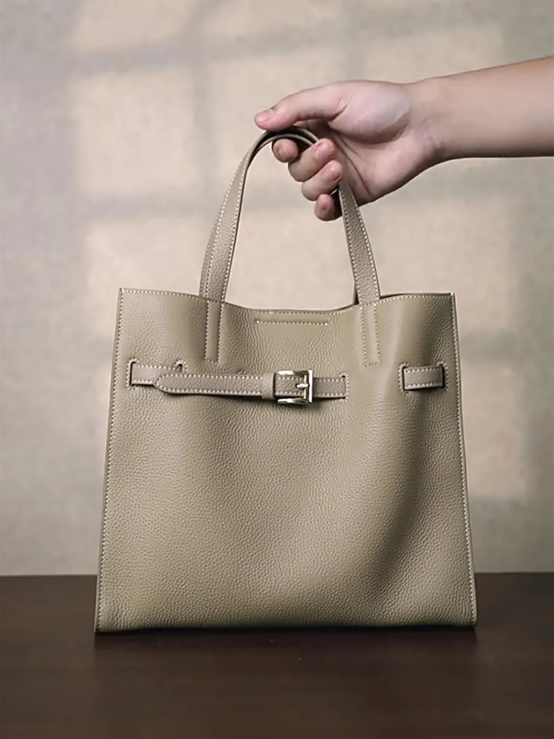 Small Tote Bag Genuine Leather Tote Bag for Women Work Tote Purse Leather Purses for Women Satchel Bag Top-Handle Bags