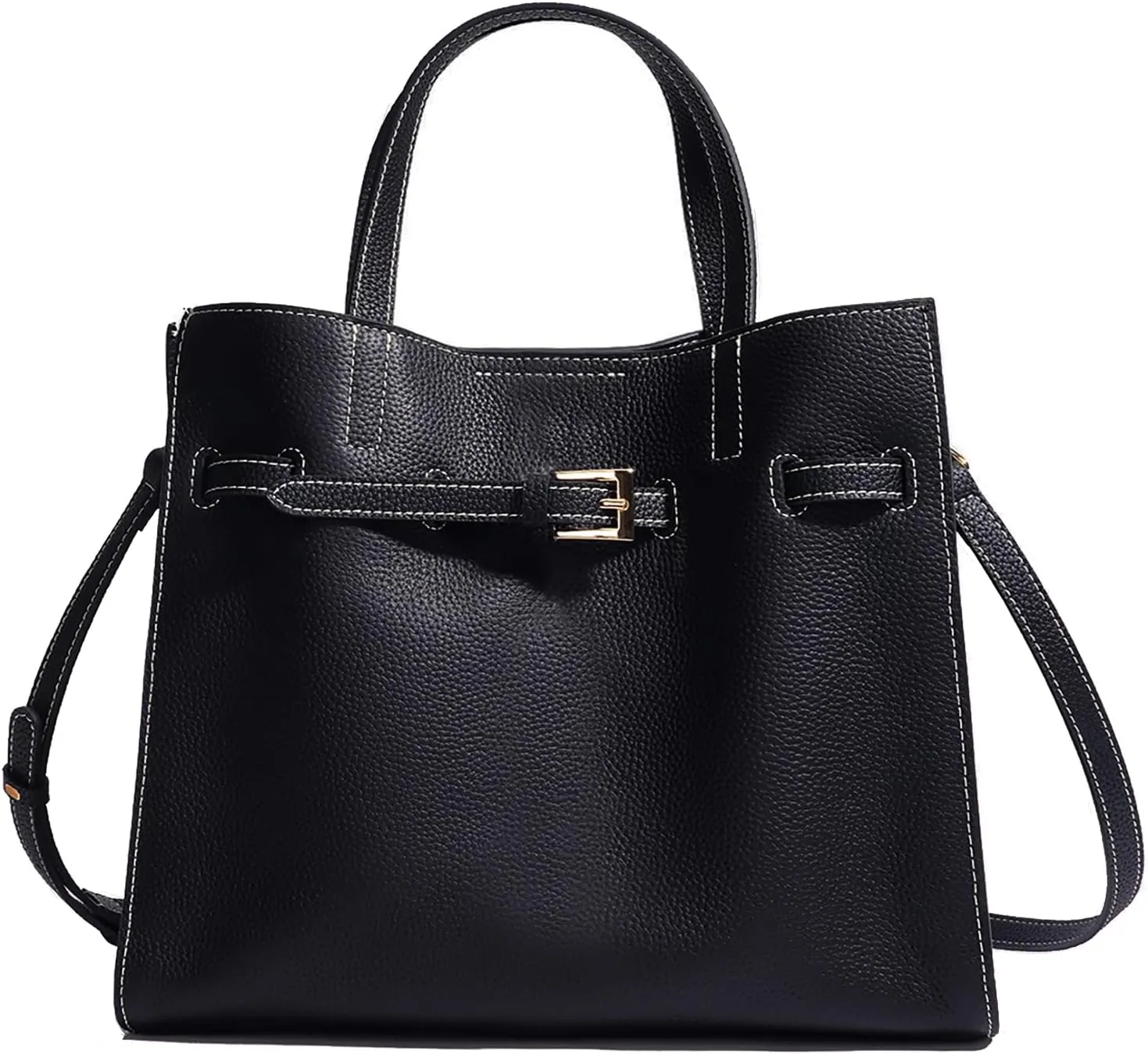 Small Tote Bag Genuine Leather Tote Bag for Women Work Tote Purse Leather Purses for Women Satchel Bag Top-Handle Bags