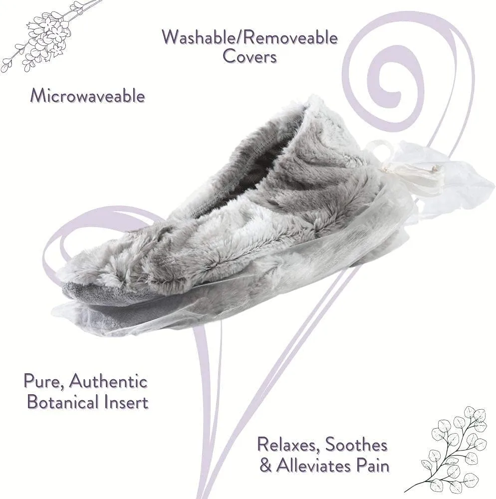 Sonoma Lavender Spa Footies, Microwavable Heated Slippers, Luxury Herbal Footies, Herbal Aromatherapy Foot Warmer