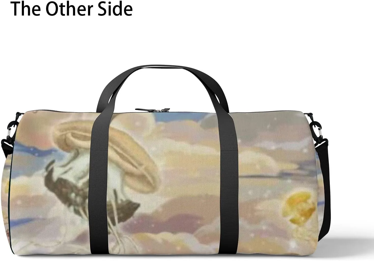 Sports Gym Bag for Women and Men Waterproof Bright Colourful Sky Duffel Bag Lightweight Carryon Traveling Boarding Gripsack