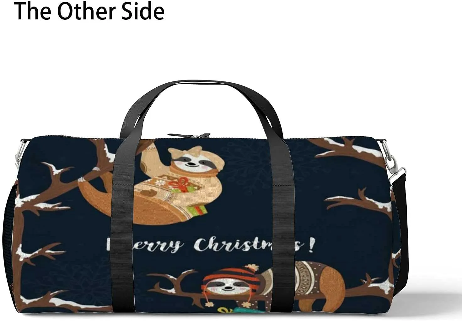 Sports Gym Bag for Women and Men Waterproof Cute Baby Sloths Funny Dressed Duffel Bag Lightweight Carryon Traveling Boarding Gripsack