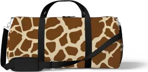 Sports Gym Bag for Women and Men Waterproof Giraffe Skin Egg Color Stripe Duffel Bag Lightweight Carryon Traveling Boarding Gripsack