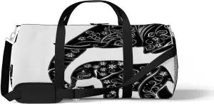Sports Gym Bag for Women and Men Waterproof Illustration Animal Elephant- Duffel Bag Lightweight Carryon Traveling Boarding Gripsack