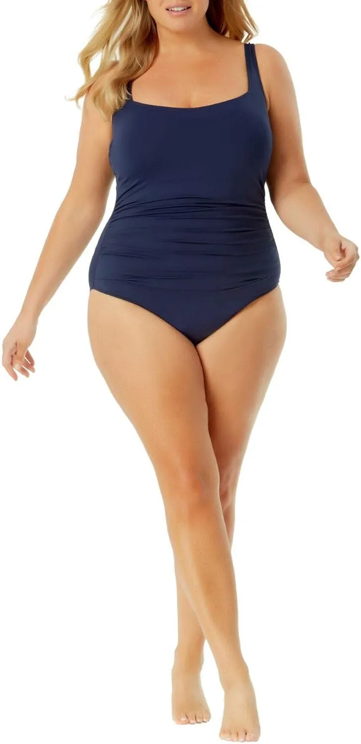 Square Neck Shirred One Piece