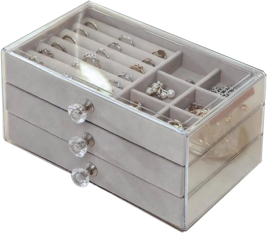 Storage Rack Transparent Large Capacity,Acrylic Organizers and Storage,Dustproof Vertical Earrings Display Stand,Display Stand,Stud Earring Holder