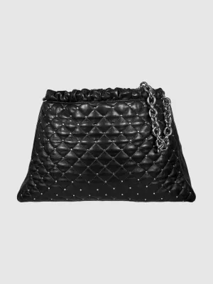 Studded Quilt Tote Bag