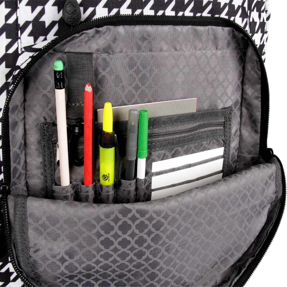 Sundance Laptop Rolling Backpack (20 Inch) in Houndstooth - Final Sale