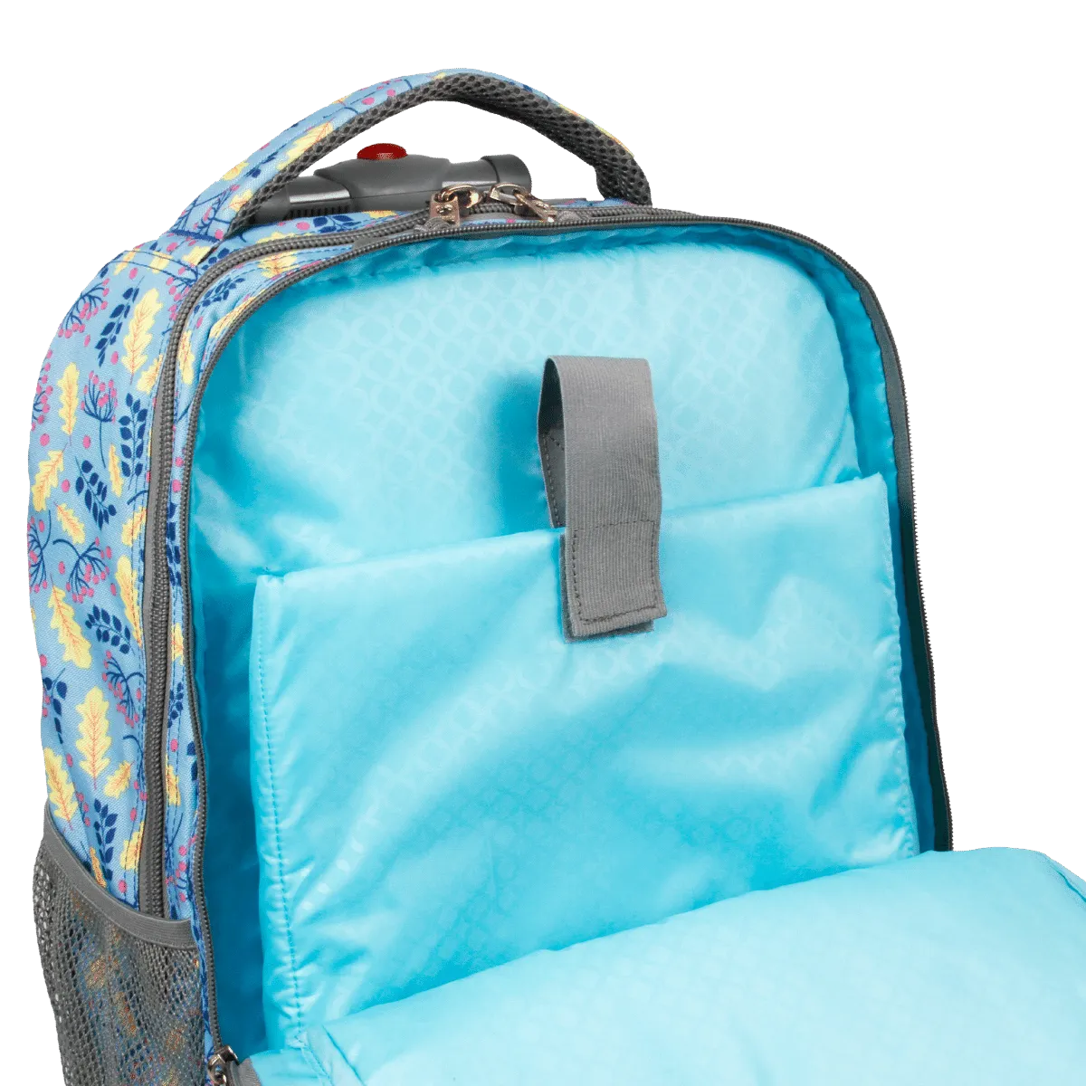 Sundance Laptop Rolling Backpack (20 Inch) in Sky Leaves - Final Sale