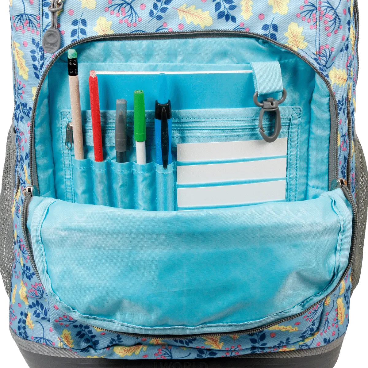 Sundance Laptop Rolling Backpack (20 Inch) in Sky Leaves - Final Sale