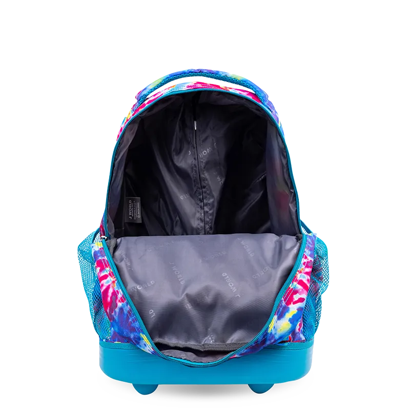 Sunny Rolling Backpack (17 Inch) in Tie Dye