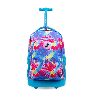 Sunny Rolling Backpack (17 Inch) in Tie Dye