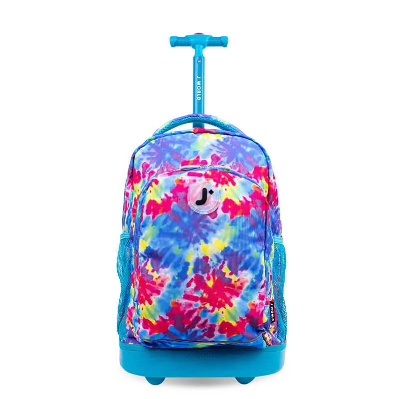 Sunny Rolling Backpack (17 Inch) in Tie Dye