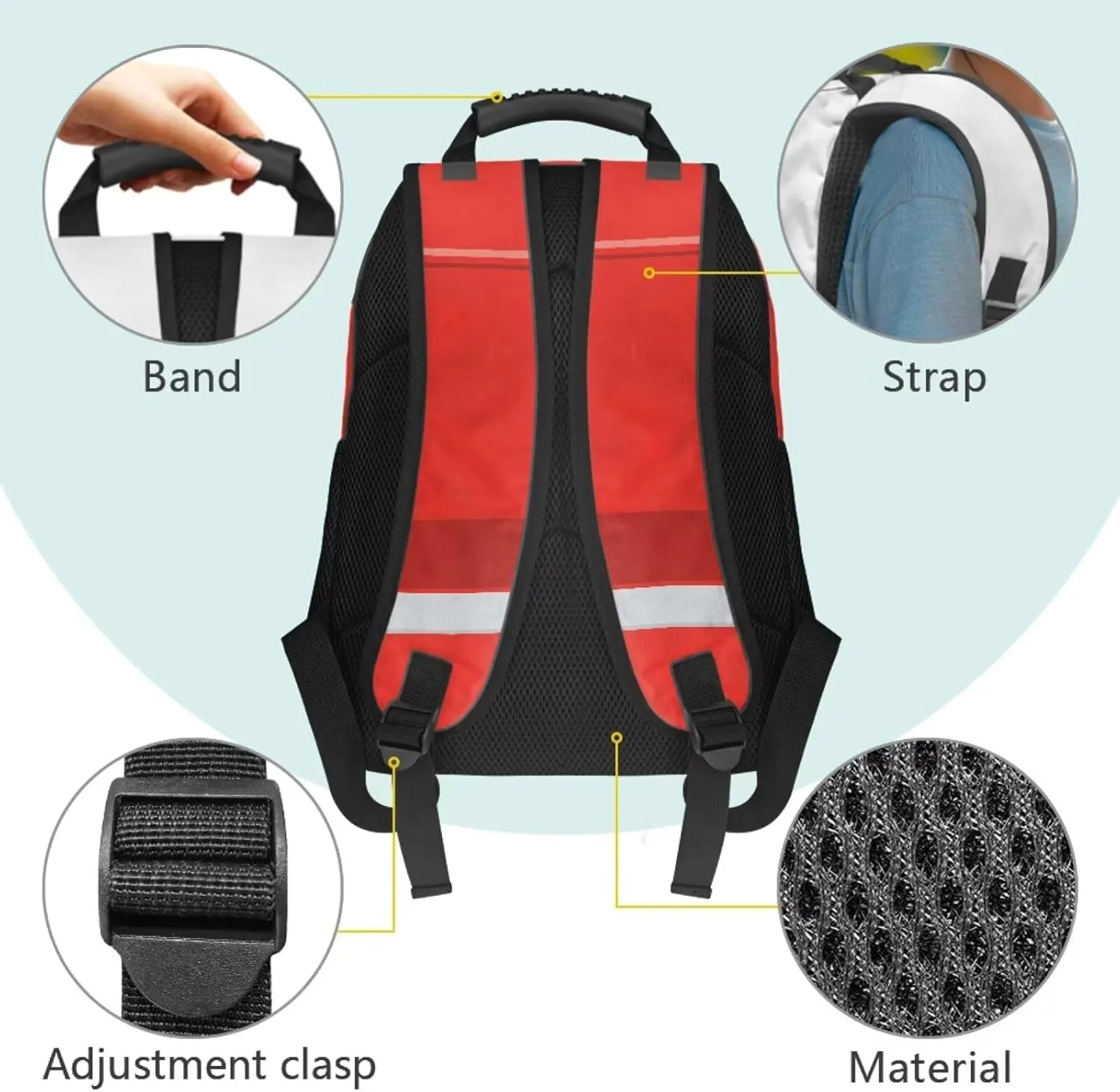 Suobstales Fire Fighting Truck Print School Backpacks for Children, Custom Name 17" Backpack for Kids Boys, Lightweight Cool Bookbag for Kindergarten Primary, Personalized Back to School Essentials