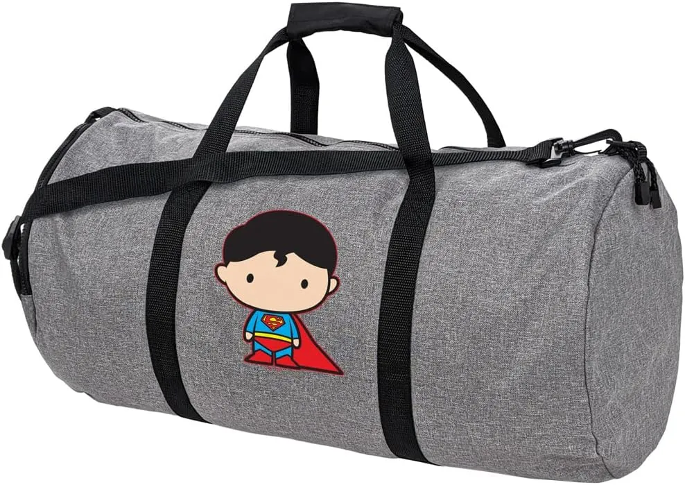 Superman Cute Chibi Character Lightweight Duffel Bag for Sports and Gym Packable for Travel