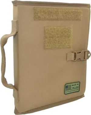Tactical Patch Book by Tactical Gear Junkie - American Made Patch Storage - Coyote Brown