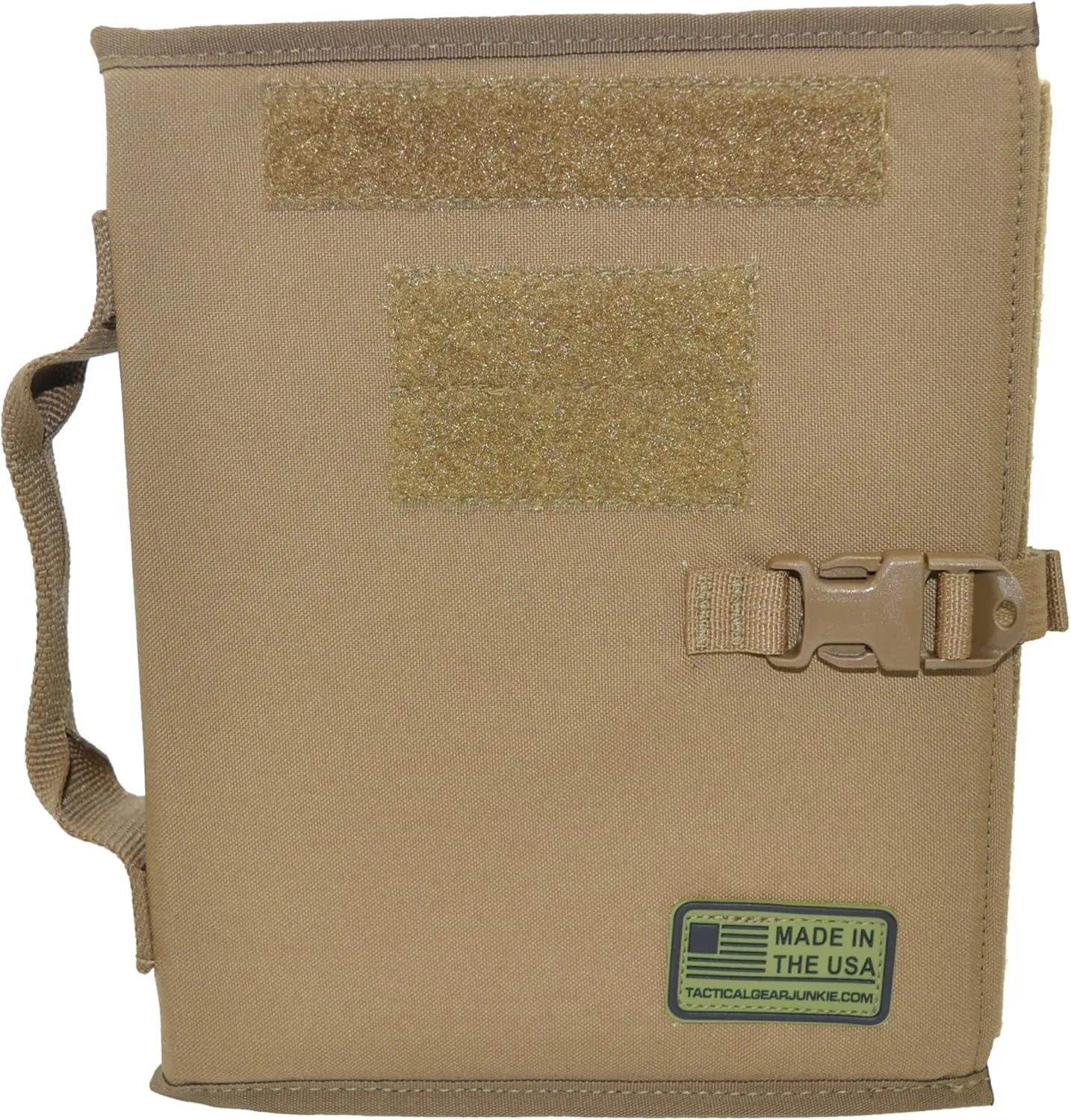 Tactical Patch Book by Tactical Gear Junkie - American Made Patch Storage - Coyote Brown