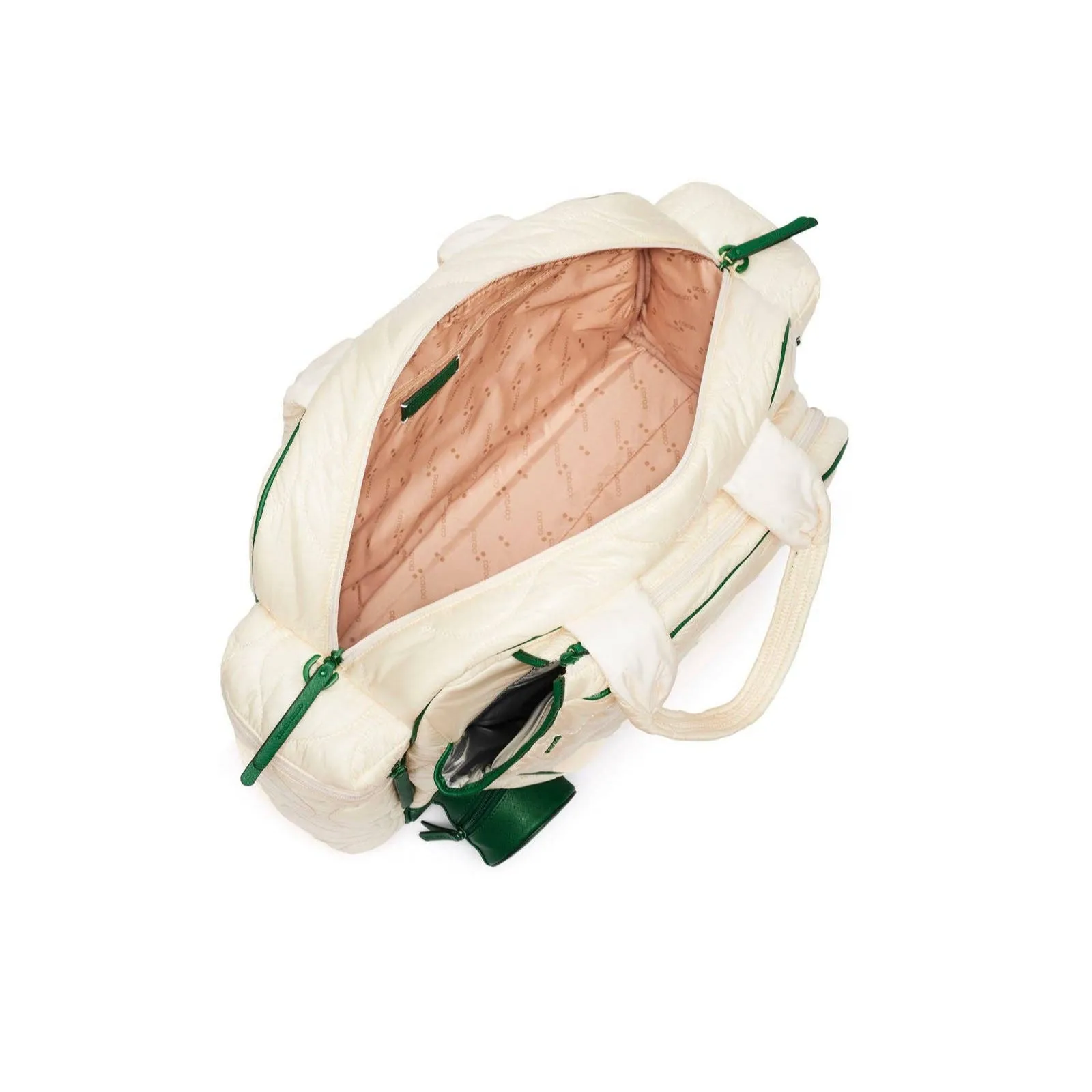 Tennis Quilted Duffel in Ivory