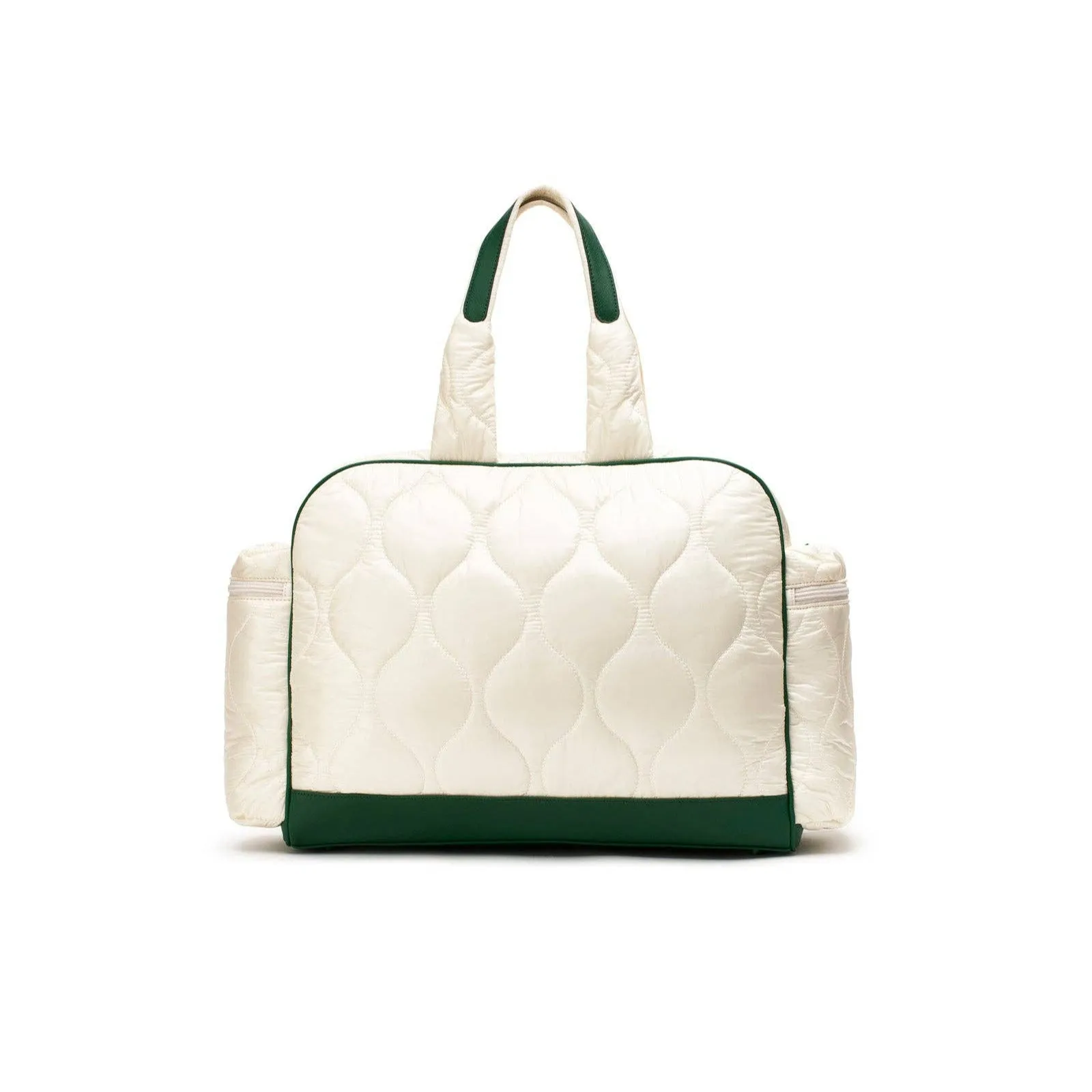 Tennis Quilted Duffel in Ivory