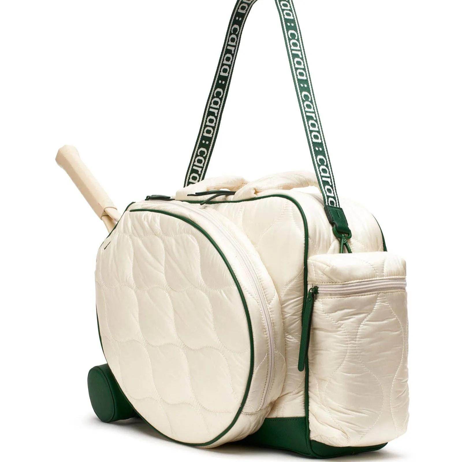 Tennis Quilted Duffel in Ivory