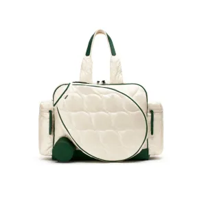 Tennis Quilted Duffel in Ivory