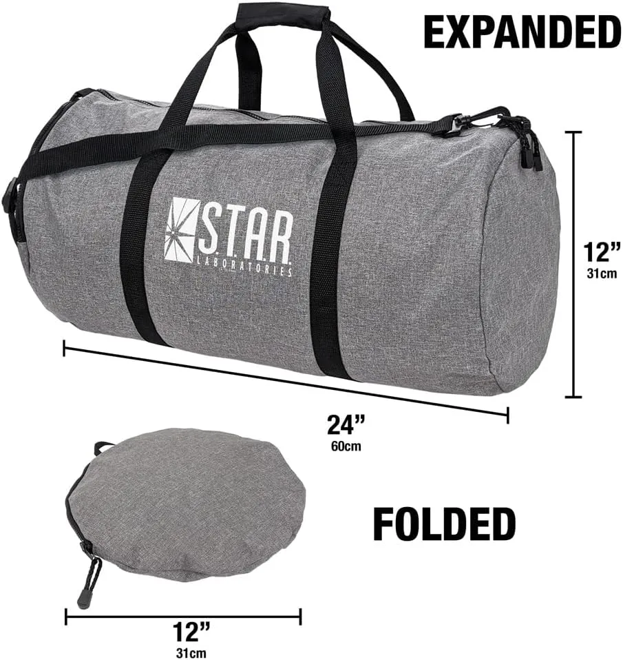 The Flash TV Series Star Labs Logo Lightweight Duffel Bag for Sports and Gym Packable for Travel