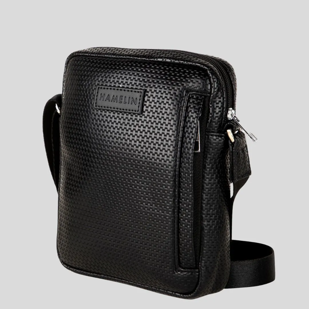 The Ultimate Travel Sling Bag  (Black Checkered)