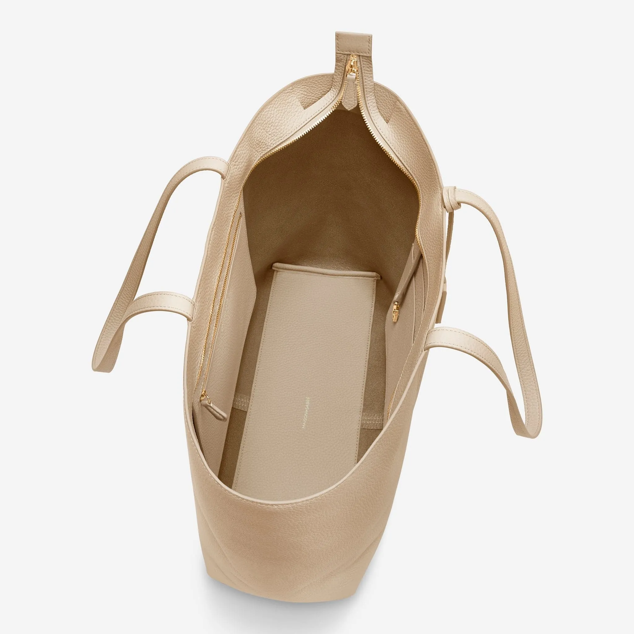 The Zipped Soft Tote - Saharan Nude