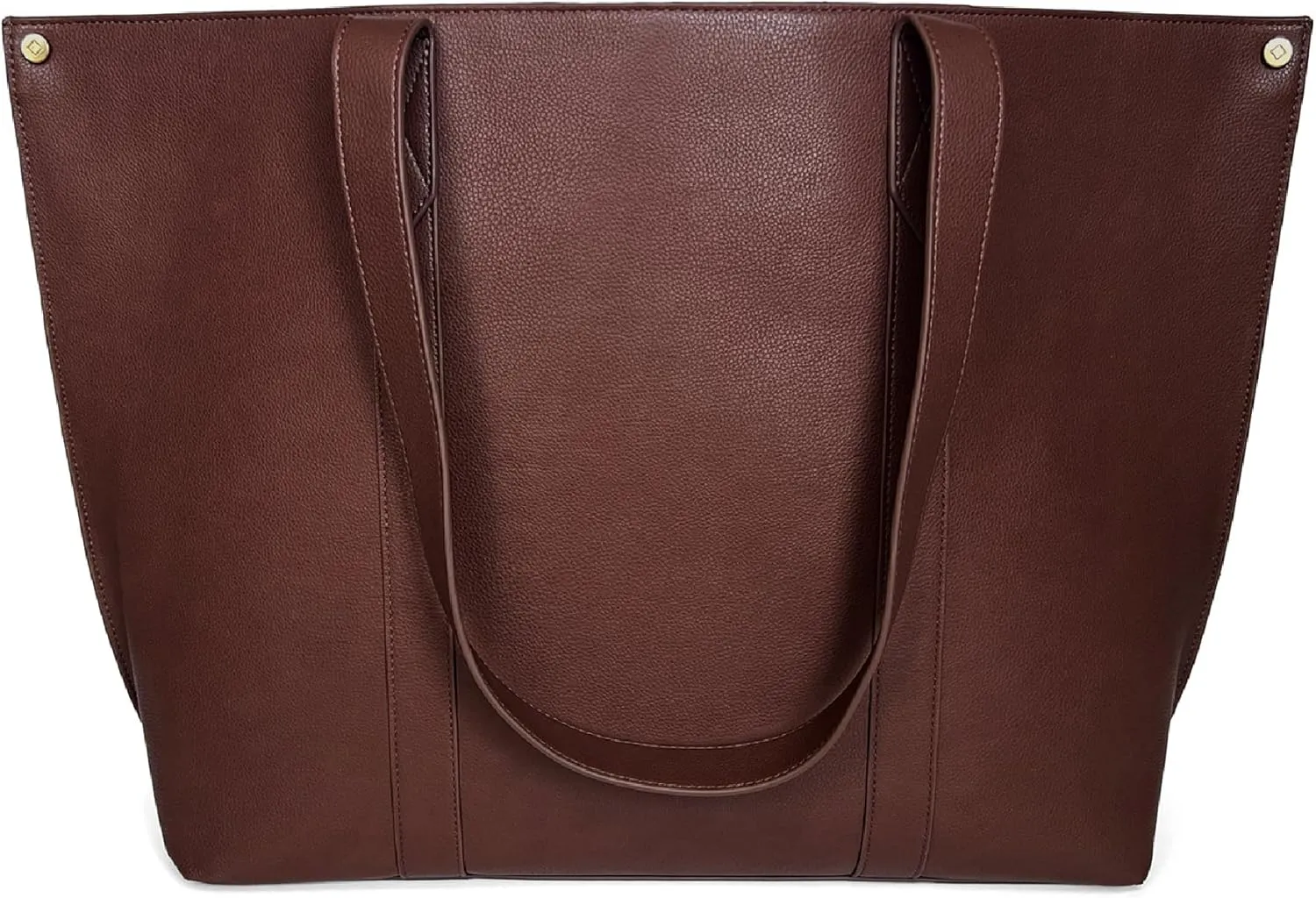 THIRTY-ONE Gifts Signature Tote Bag with Pockets, Faux Leather Tote-Bag Purse with Removable Pouch