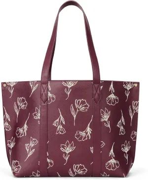 THIRTY-ONE Gifts Signature Tote Bag with Pockets, Faux Leather Tote-Bag Purse with Removable Pouch