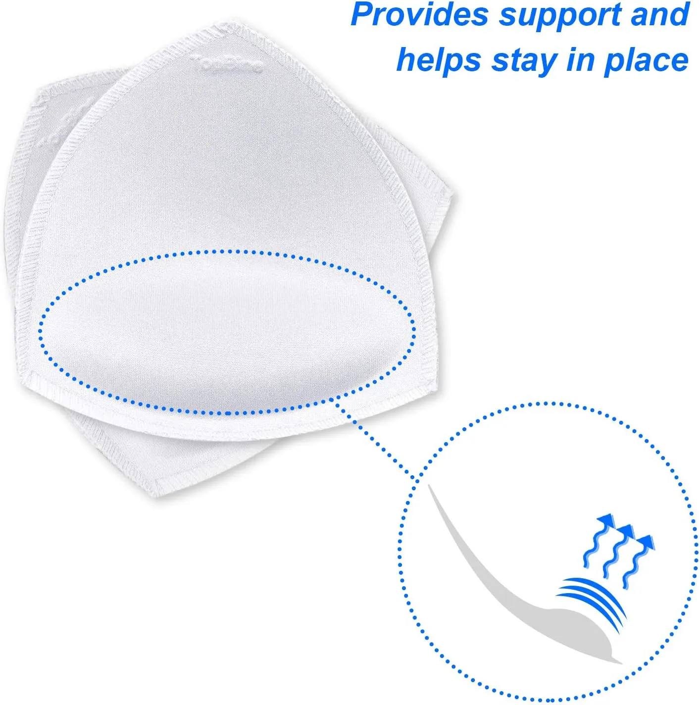 TopBine Bra Pads Inserts Women's Sports Cups Removable Bra Replacement Insert for Bikini Swimsuit