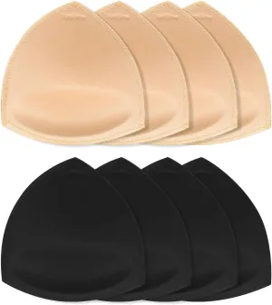 TopBine Bra Pads Inserts Women's Sports Cups Removable Bra Replacement Insert for Bikini Swimsuit