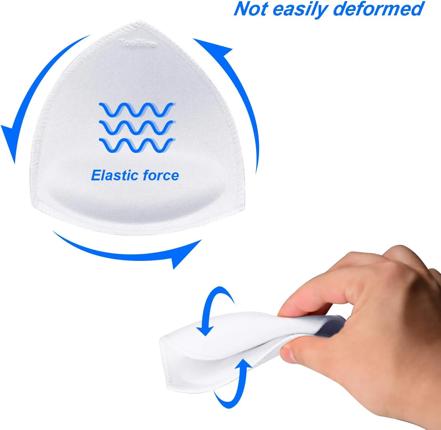 TopBine Bra Pads Inserts Women's Sports Cups Removable Bra Replacement Insert for Bikini Swimsuit