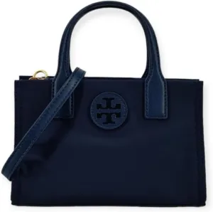 Tory Burch Womens 146437 Elle Gold-Tone Hardware Mini Nylon Tote Bag,