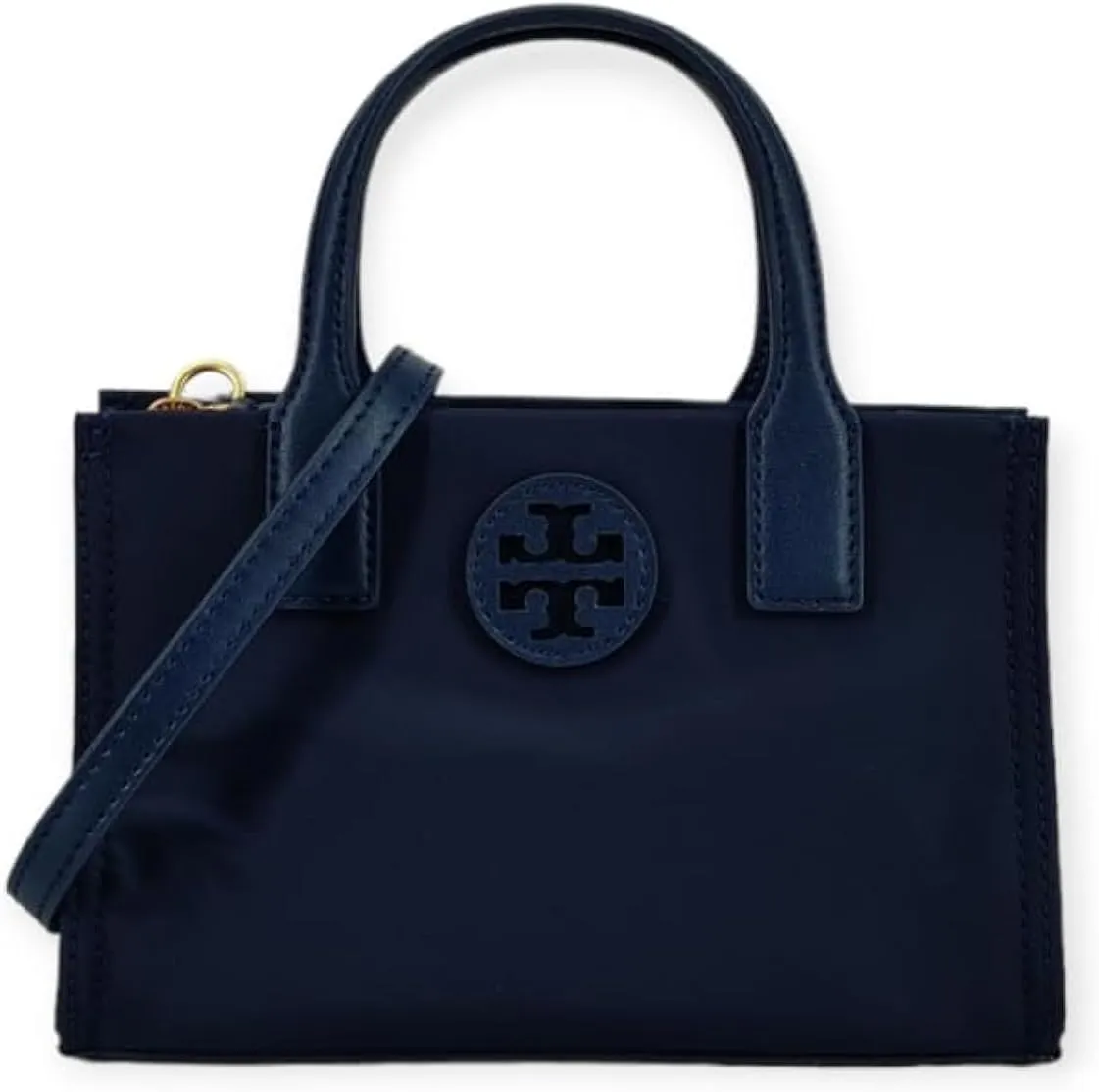 Tory Burch Womens 146437 Elle Gold-Tone Hardware Mini Nylon Tote Bag,
