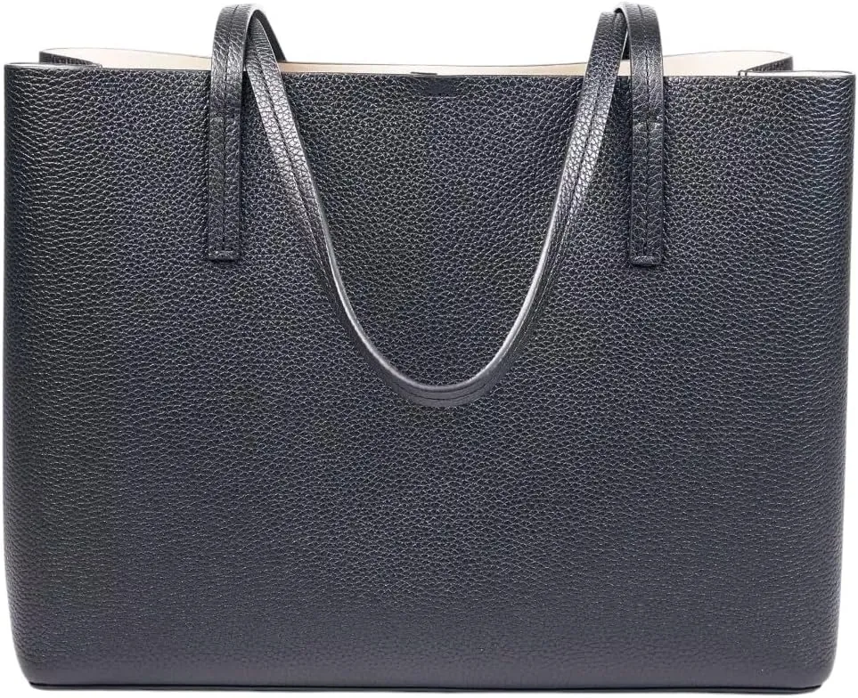 Tory Burch Women's Blake Pebbled Leather Center Zip Tote Purse