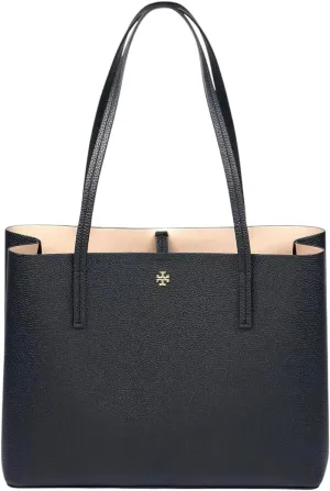 Tory Burch Women's Blake Pebbled Leather Center Zip Tote Purse