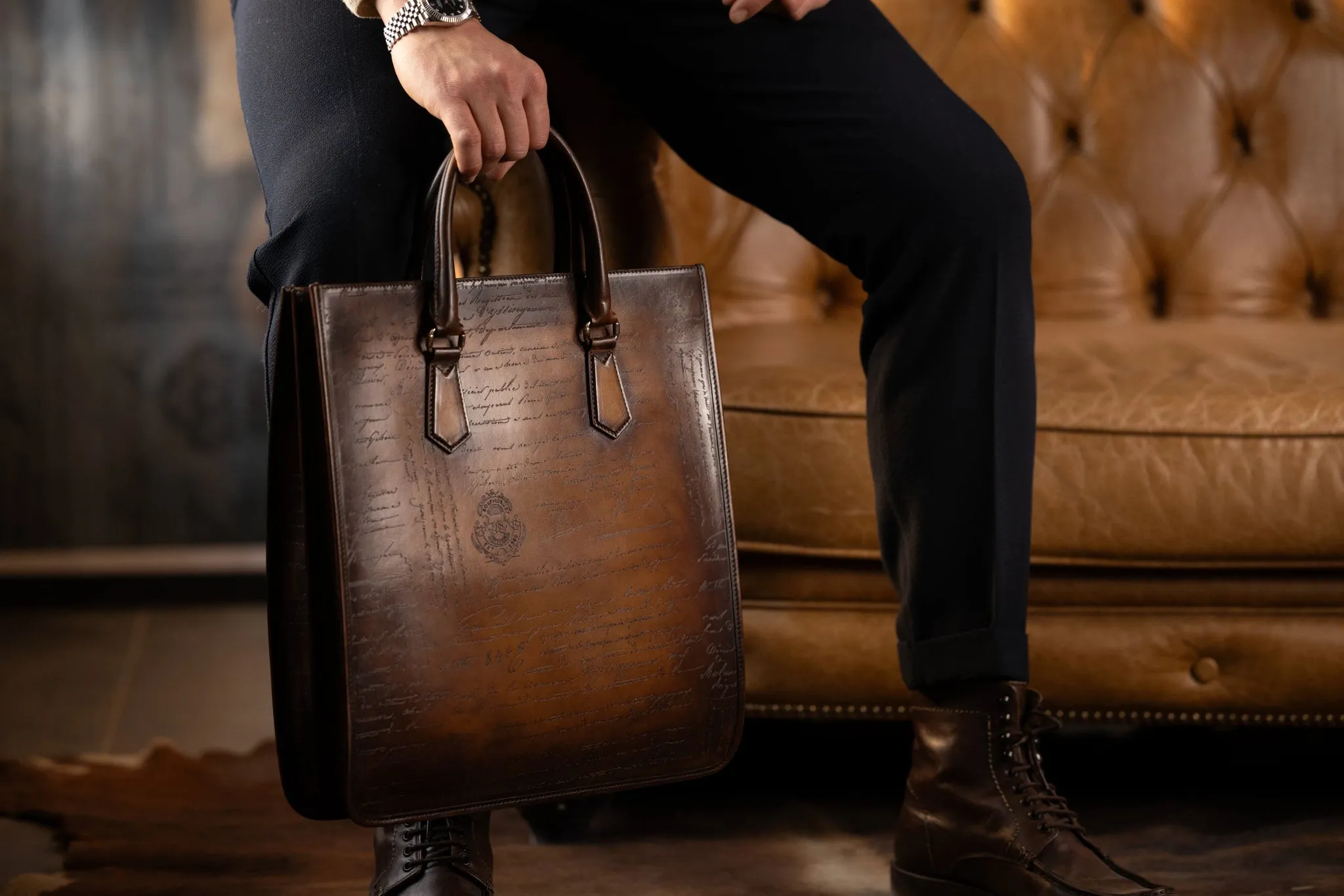 Tote - Parchment Patina Brown
