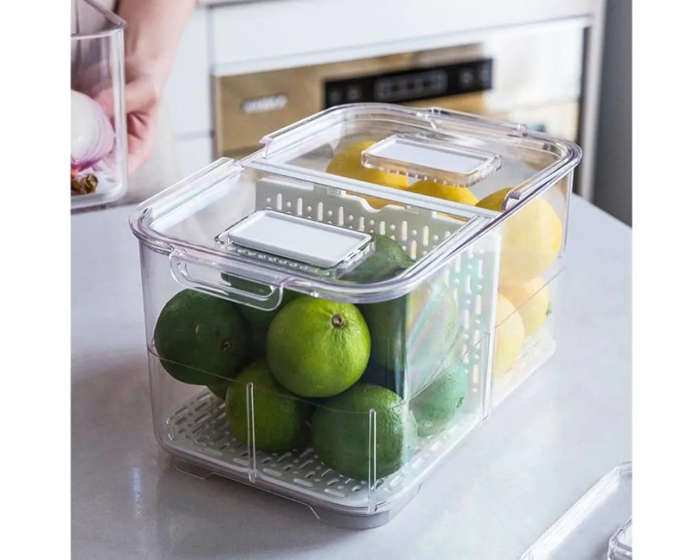 Transparent Plastic Refrigerator Storage Box