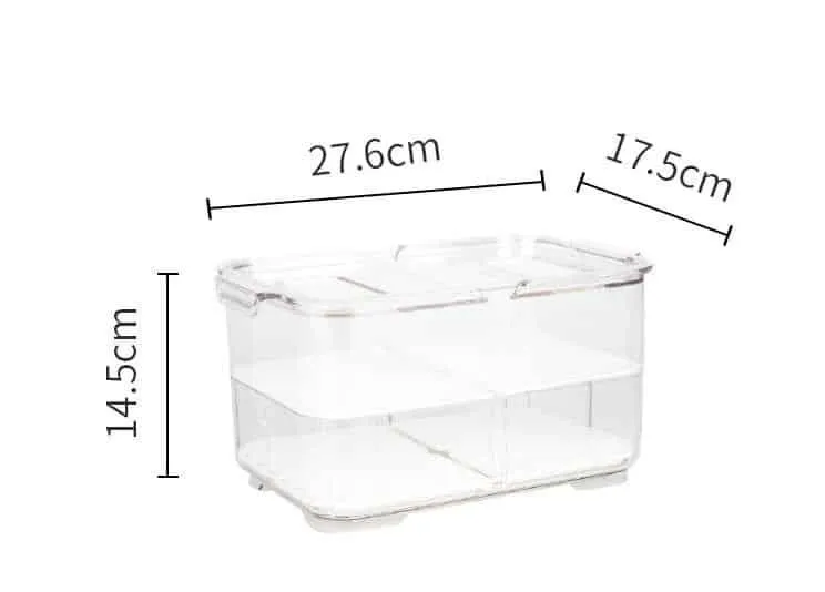 Transparent Plastic Refrigerator Storage Box