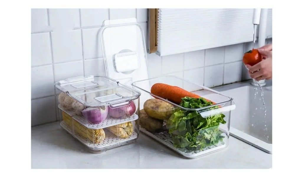 Transparent Plastic Refrigerator Storage Box