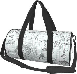 Travel Duffle Bag for Men Women, Formula Mathematics Physics Science Duffle Bags for Sport Gym Overnight Luggage