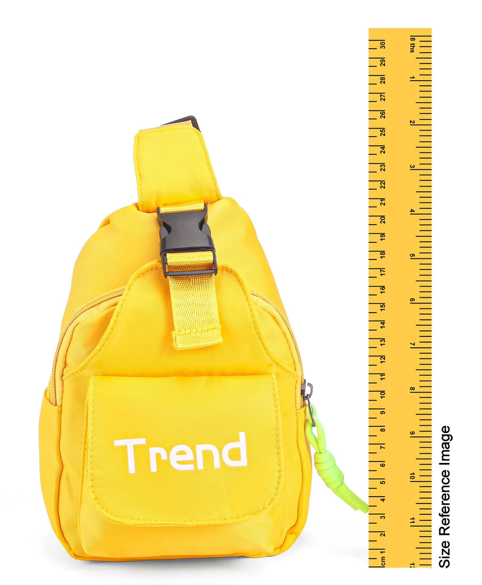 Trend Print Cross Body Bag - Yellow