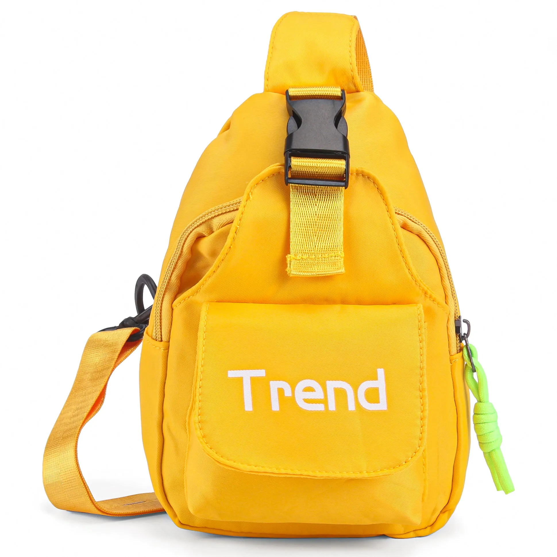 Trend Print Cross Body Bag - Yellow