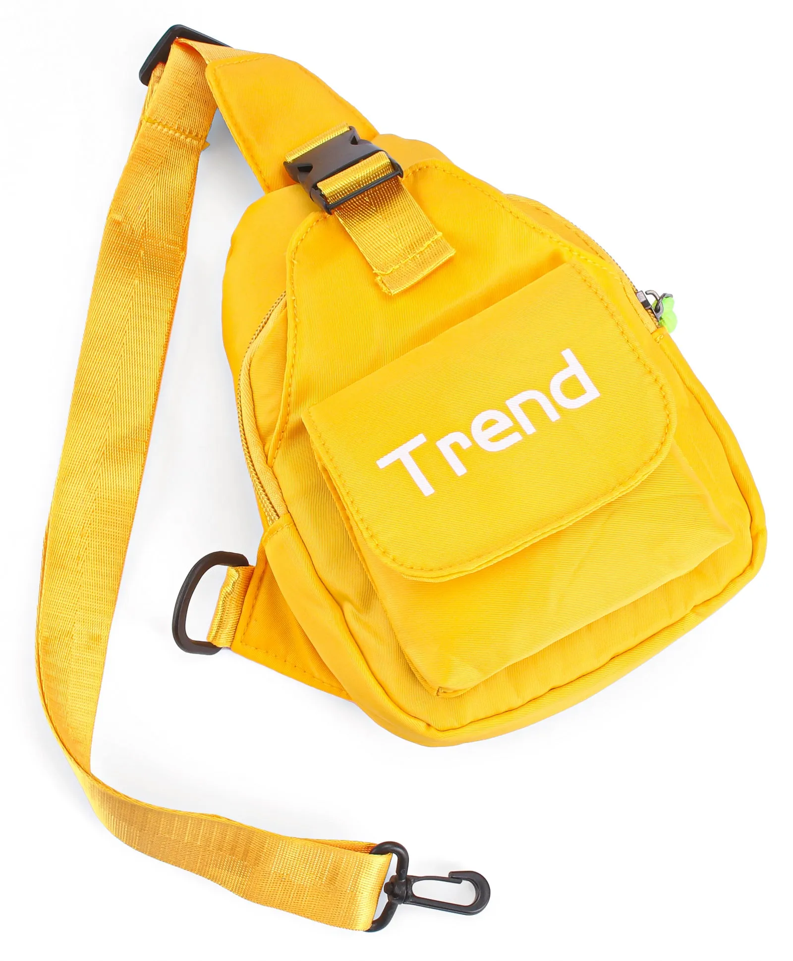 Trend Print Cross Body Bag - Yellow
